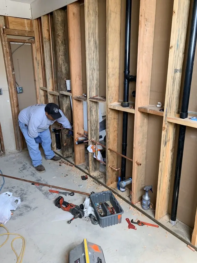 Commercial rough-in plumbing for Gas Line Repair in Pineora